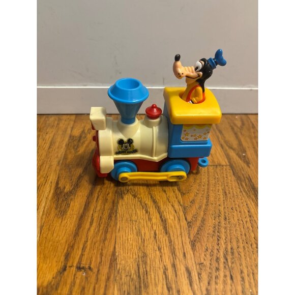 Goofy Disney Train Toy Figure With Mickey Mouse Logo - Picture 1 of 5
